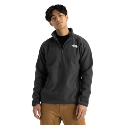 Immagine di The North Face Glacier Heavyweight 1/2 ZIP Felpa in pile, Uomo, Taglia: Small, Asphalt grey