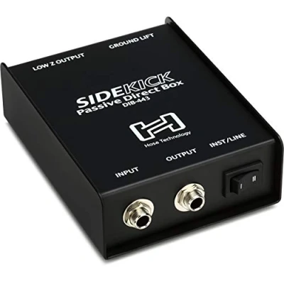 Immagine di Hosa DIB 443, Sidekick Passive DI Box, 1/4 in TS to XLR3M