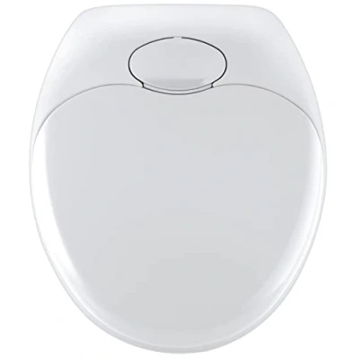 Immagine di Wenko 110003100 Asse WC Familly Easy Close, Doppio Sedile, Chiusura Ammortizzata, Fissaggio Igienico in Plastica Fix Clip, Termoplastico, Materiale Plastico, 40,5/44 x 36/37,5 cm, Bianco