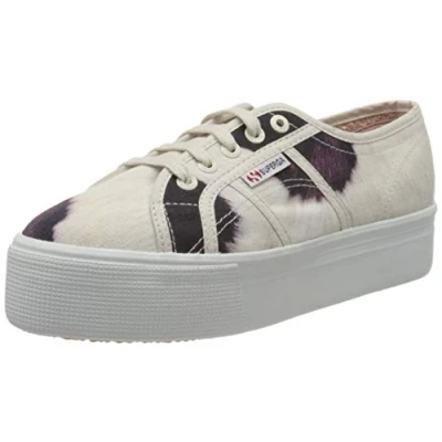 Immagine di SUPERGA 2790 FANTASY COTW, Sneaker, Donna, Multicolore (Beige Lt Sand/Cow A0U), 38 EU