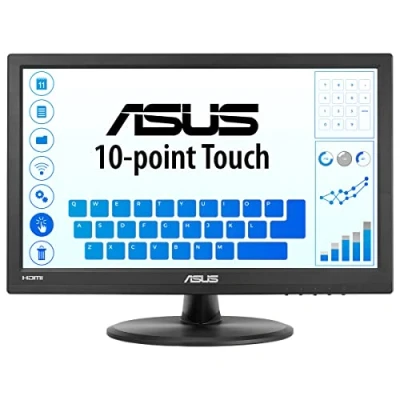 Immagine di Asus VT168HR touch Monitor screen ERP: B (A G) 39.6 cm (15.6 pollici) 1388 x 768 Pixel 16:9 5 ms HDMI ™, USB, VGA TN LED