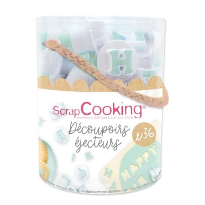 Immagine di ScrapCooking Secchiello 36 taglieri espultatori lettere e numeri
