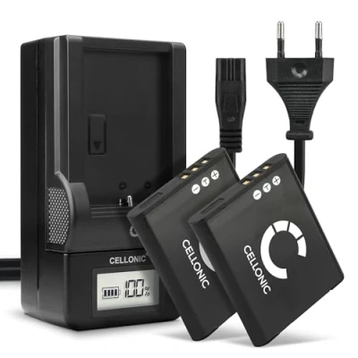 Immagine di CELLONIC 2X Batteria Li 50B Compatibile con Olympus XZ 1 LS 100 VG 170 SZ15 mju 1010 SP800 TG 870 TG850 730mAh 3.6V 3.7V + Caricabatteria