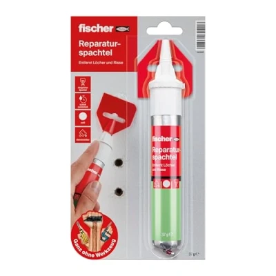 Immagine di Fischer REPAIR SPATZTEL, 1 spatola di riparazione, 70 ml, riempie i fori, ripara le crepe, si indurisce rapidamente, senza attrezzi, 545948 prodotto assortito