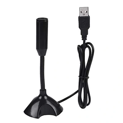 Immagine di Topiky Mini Microfono, Condensatore USB 2.0 Microfono Supporto da tavolo flessibile Mic per PC Registrazione laptop/Microfono USB/Microfono riunione