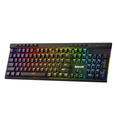 Immagine di Redragon K580 PRO Wireless RGB Gaming Keyboard, tastiera meccanica con 3 modalità e 104 tasti, presa hot swap, controllo multimediale dedicato registrazione macro onboard, interruttore rosso lineare