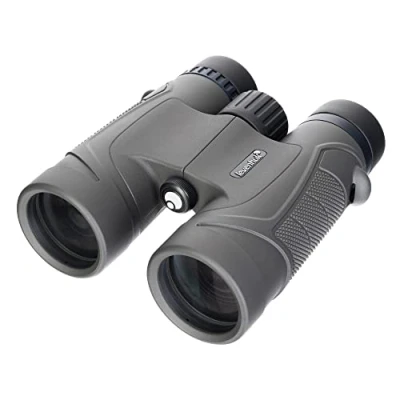 Immagine di Levenhuk Nitro 8x42 Binocolo da Campo, Compatto, Leggero e Resistente all’Acqua, con Astuccio, Tracolla Coperchi Protettivi Inclusi nella Confezione