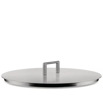 Immagine di Alessi Convivio DC200/28 Coperchio di Design, in Acciaio Inossidabile 18/10, con Pomolo e Rivestimento PVD, 28 cm, Satinato