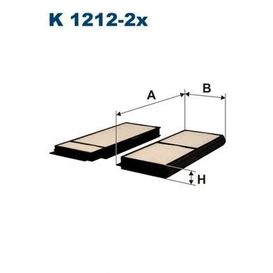 Immagine di FILTRON K 1212 2x Filtro abitacolo particellare 236 96 22 MAZDA: 3 Hatchback, 5, Sedan