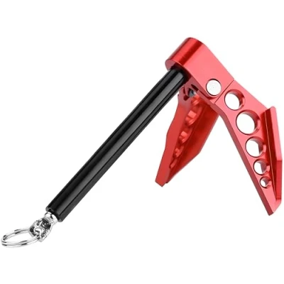 Immagine di Dilwe RC Anchor Winch, 1/10 Crawler Car Windlass Pieghevole Strumento di Messa a Terra Adatto per Axial SCX10 D90 CC01 Accessori