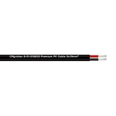 Immagine di Offgridtec 2 x 10 mm² PV1 F cavo solare a due fili nero, m