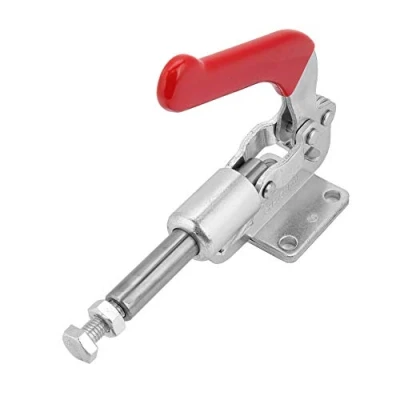 Immagine di Akozon Morsetti a Ginocchiera Toggle Clamp Ferro zincato Quick Fix Holding Fermo Spingere Action Tool mano 370KG(GH 36010)