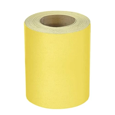 Immagine di Mirka Yellow carta abrasiva rotolo di abrasiva/ 93 mm x 5 m / 1 P80 levigatura legno duro, tenero, vernice, stucco, plastica