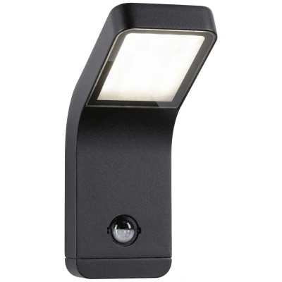 Immagine di Paulmann Kulma PIR Wand anthrazit 94745 Lampada da parete per esterno LED (monocolore) 7.5 W Antracite