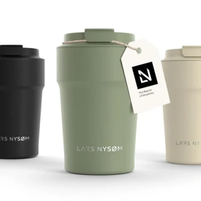 Immagine di LARS NYSØM Tazza Termica per caffè Thermo Coffee Mug to Go 380ml da Viaggio Senza BPA 0,38 Litri con Isolamento In Acciaio Inox e Tenuta stagna tè (Sage Green, 380ml)