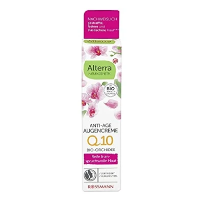 Immagine di Alterra Crema occhi Anti Age Orchidea 15 ml per pelli mature e esigenti, con olio di argan BIO, vitamina Q10 naturale