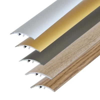 Immagine di profilo di transizione Dalsys, regolazione 90cm x 30mm da avvitare con materiale fissaggio incluso, in alluminio, rovere