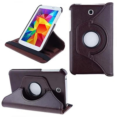 Immagine di COOVY® 2.0 Custodia per Samsung Galaxy TAB 3 7.0 GT P3200 P3210 SM T210 T211 SMART 360 GRADI DI ROTAZIONE COVER SUPPORTO PROTEZIONE CASE marrone