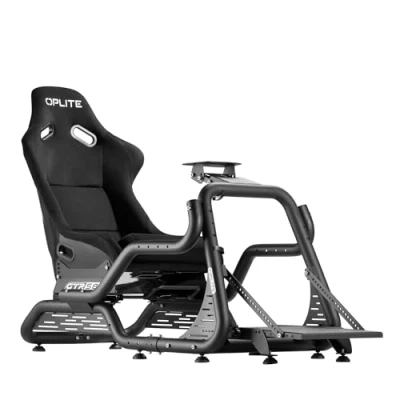 Immagine di OPLITE GTR S8 Infinity Force Cockpit per simulazione di corse simracing e flightsim con rinforzi