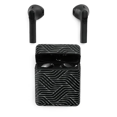 Immagine di Music Sound TWS Capsule Cuffiette Auricolari Bluetooth con Custodia di Ricarica PlayTime 3h Fantasia Linee
