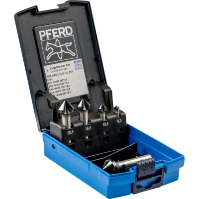Immagine di PFERD SET KES HSS DIN 335 C90 5 HC FEP 25202159 Kit svasatori conici 1 pz.