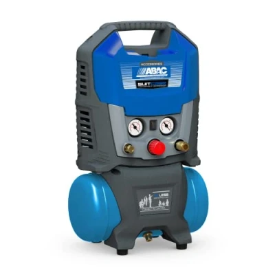 Immagine di ABAC Compressore d&#039;Aria Portatile Suitcase 6, Aria Oil Free con Tubo Flessibile, Manometro Integrato, Pressione Massima 8 Bar, Potenza 1.5 CV, Rumorosità 97 dB LwA