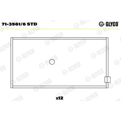Immagine di GLYCO 71 3561/6 STD Bronzine Motore