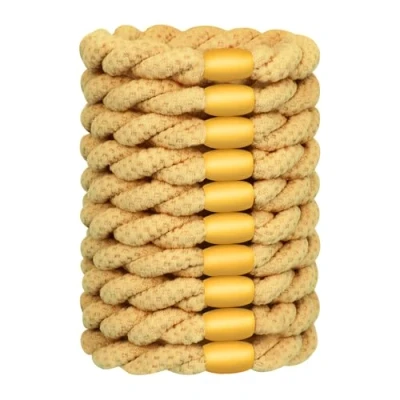 Immagine di JessLab Elastici per Capelli Donna, Fasce Elastiche Resistenti, Accessori Delicati e Senza Danni Tutti i Tipi di Capelli, Giallo
