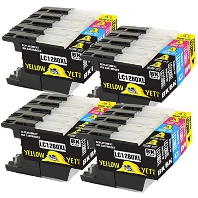 Immagine di Yellow Yeti Sostituzione per Brother LC1280XL LC1240XL 20 Cartucce d&#039;Inchiostro compatibili con MFC J430W J5910DW J6510DW J6910DW J825DW J625DW DCP J925DW J725DW J525W