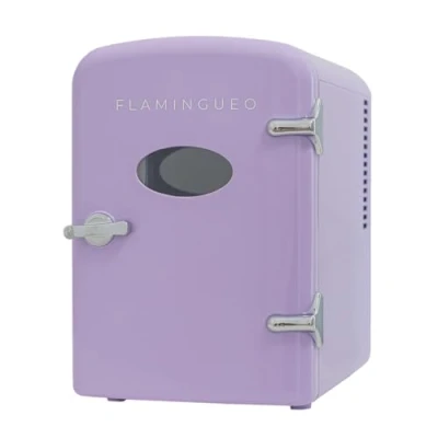 Immagine di Flamingueo Frigorifero Piccolo Mini Frigo 4L, 12V/220V, da Camera, Raffreddamento e Riscaldamento, Skincare, Cosmetici