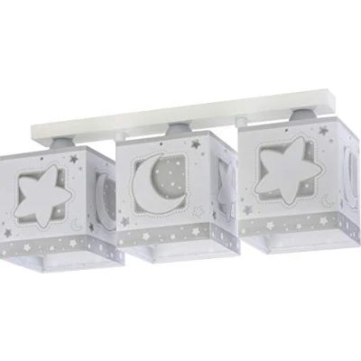 Immagine di Dalber Lampada da soffitto E 27, Chiaro di luna grigio, Multicolore, 48 x 12.5 20.5