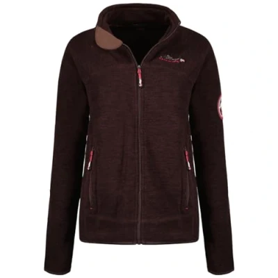 Immagine di Geographical Norway Tyrell Lady Giacca in Pile Donna con Zip Abbigliamento Caldo Comodo Felpa Maniche Lunghe Resistente Maglione Invernale Ideale Autunno Inverno (Marrone XL)