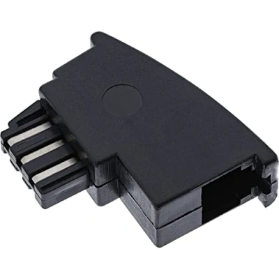Immagine di InLine 20241 Adattatore TAE F Maschio a RJ11 Femmina, per Siemens, Telekom e Hagenuk, Nero