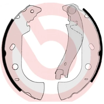 Immagine di BREMBO S 23 514 Ganasce freno 229 42 con leva a mano FIAT: Multipla, Strada Pick up, Marea Weekend