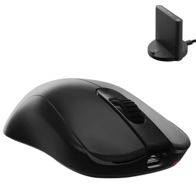 Immagine di BenQ ZOWIE FK2 DW Mouse da gioco simmetrico per gli Esports Ricevitore migliorato 4K 65g Driverless Sensore 3950 Polling rate