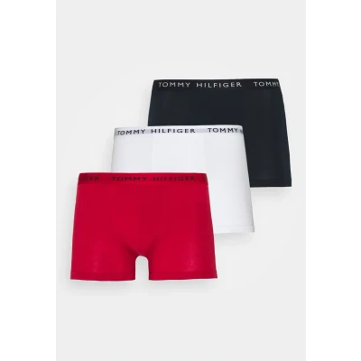 Immagine di Tommy Hilfiger Trunk Signature 3 PACK Culotte, Uomo, Taglia: Small, Desert sky/white/primary red