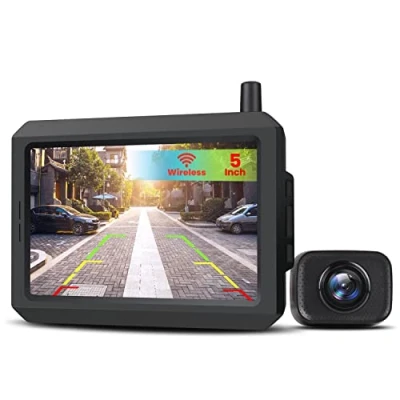 Immagine di Auto VOX W7 Telecamera Retromarcia per con Monitor LCD da 5 &#039;&#039;, Assistenza al Parcheggio Senza Fili, di Backup, Impermeabile IP68, Visione Notturna Eccellente