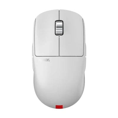 Immagine di X2A ES Mouse da gioco wireless, edizione limitata, ambidestro, interruttore ottico, display OLED, senza driver, sensore PAW3395, batteria 100H, dongle 4K incluso (medio, bianco)