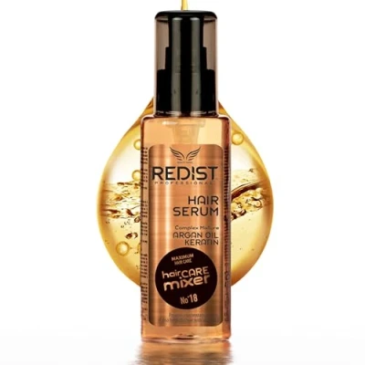 Immagine di REDIST Keratin argan, siero per capelli da 125 ml, il trattamento anti crespo, secchi, fragili e danneggiati, la cura dei capelli, cheratina con olio