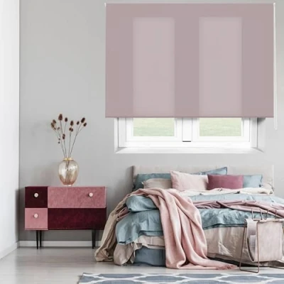 Immagine di Blindecor Ara Tenda a rullo traslucida tinta unita Viola chiaro pastello, 160 x 175 cm (Larghezza Altezza) Dimensioni del tessuto 157 170 per interne