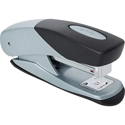 Immagine di Swingline Cucitrice, 25 fogli, compatta, in metallo, mezza striscia, argento/nero (S7081026AZ)