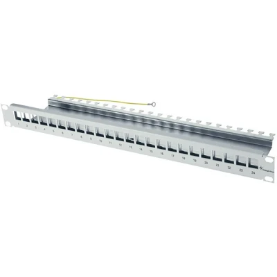 Immagine di Telegärtner H02025A0167 24 Porte Patchpanel di rete 483 mm (19) CAT 6A 1 U Grigio (RAL 7035)