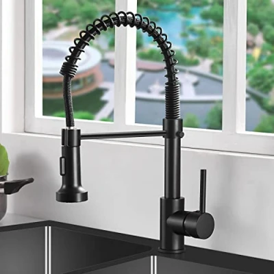 Immagine di AIMADI Rubinetto Miscelatore Cucina Con Doccia Lavello Estensibile A Molla Spirale Nero