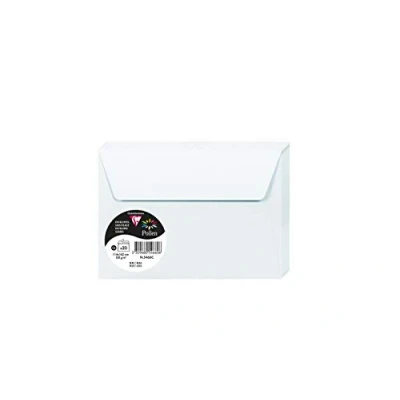 Immagine di Clairefontaine 5466C Pacco da 20 Buste autoadesive Formato C6 11,4x16,2cm 120g/m² Colore blu Inviti Eventi e Corrispondenza Gamma Pollen Carta Premium Liscia