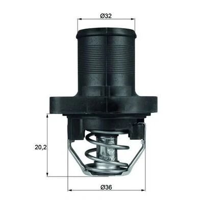 Immagine di MAHLE ORIGINAL TI 47 89 Termostato motore con guarnizione CITROËN: C3 I Hatchback, Xsara Picasso, Berlingo II, PEUGEOT: 206+ Hatchback