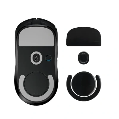 Immagine di kwmobile Set Piedini di Ricambio per Mouse Compatibile con Logitech G PRO X Superlight 2 Gommini nero Maggiore Controllo e Scorrevolezza