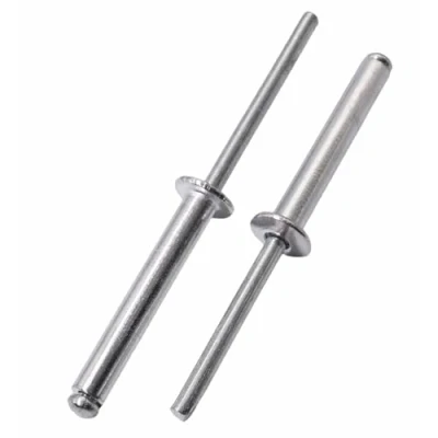 Immagine di SKIR&#039;CO 40 rivetti ciechi in alluminio 4,8 x 30 mm, mandrino acciaio, a testa bombata, DIN 7337