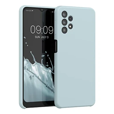 Immagine di kwmobile Cover per Samsung Galaxy A32 5G Custodia Back Case Smartphone in Silicone TPU Protezione Gommata menta freddo