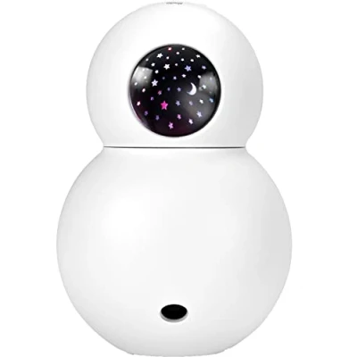 Immagine di Alecto BC 21 Umidificatore per la stanza dei bambini Umidificazione dell&#039;ambiente con diffusore di aromi dell&#039;aria e luce notturna proiezione Bianco
