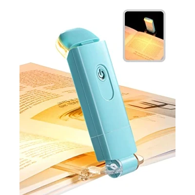 Immagine di DEWENWILS Luce per Lettura Libri a Letto, da LED portatile con clip, 3 Luminosità regolabili, 2 Colori Ambra, Lampada ricaricabile USB, perfetta Amanti dei